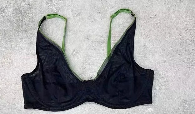 YUQI French Summer Bra - Sexy Euro Color-Block Lingerie | Slim Push-Up Lift & Anti-Sag Support | Anti-Sag Comfort Fit Underwear - Matrix-studios.com