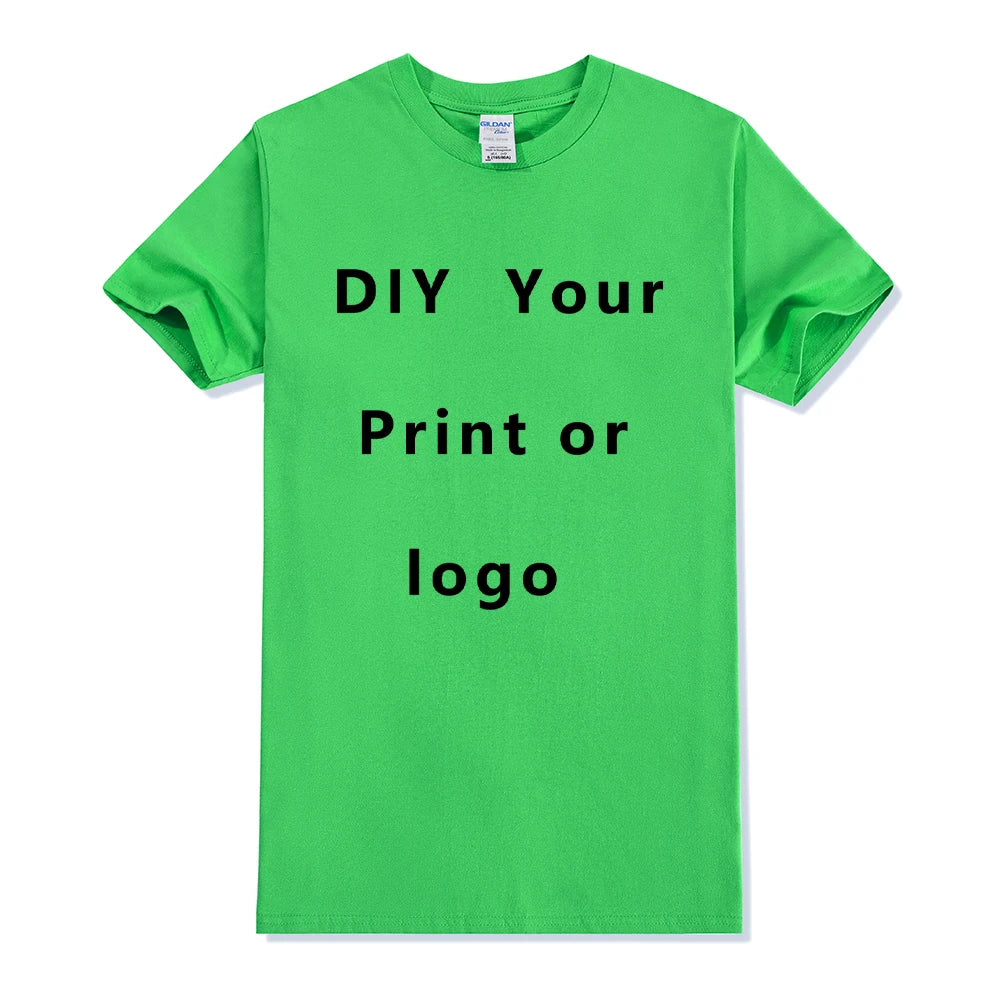 EU Size 100% Cotton Custom T Shirt Make Your Design Logo Text Men Women Print Original Design Gifts Tshirt - Matrix Studios