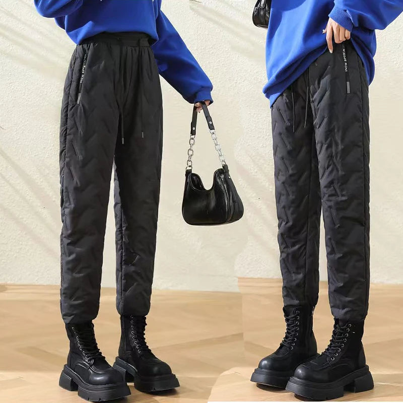 Animal Game Winter Women Plush Thick Fleece Waterproof Sweatpant Windproof Casual Pants Warm Outerwear Lambswool Thermal - Matrix-studios.com