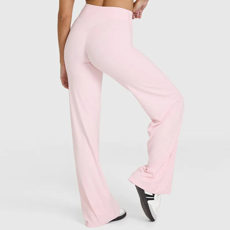Womens Straight Leg Pants – High Waisted Wide Leg Yoga Pants Breathable Loose Baggy Sweatpants for Gym Running Casual Wear - Matrix-studios.com