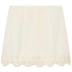 HXAO Satin Lace Skirt Shorts Women's Skirt Sexy Mini High-Waist Culottes Elegant Pencil Skirt Pant Ladies Fashion Party Culottes - Matrix-studios.com