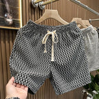 Men's Clothing Print Plaid Shorts Summer Stylish Straight Leg Casual Beach Pants Comfortable Pockets Lightweight Street Shorts
