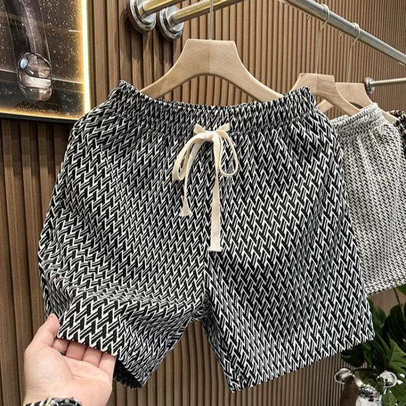 Men's Clothing Print Plaid Shorts Summer Stylish Straight Leg Casual Beach Pants Comfortable Pockets Lightweight Street Shorts