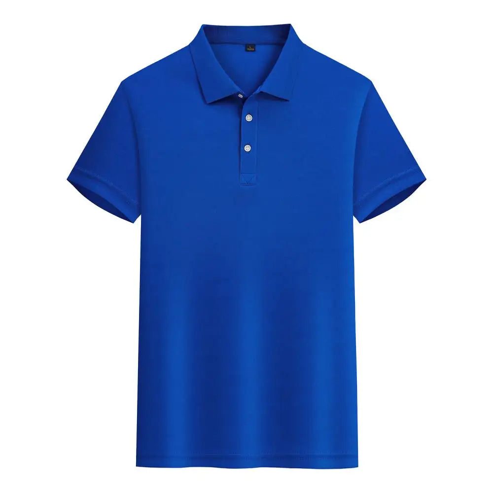 Custom Logo Lapel POLO Shirt Couple Summer Short Sleeve Moisture Transfer T Shirts Men Women Summer Simple Casual Tops - Matrix-studios.com