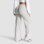 Charming Pro Scrunch Straight Leg Pants Butt Lifting Sculpting Wide Leg Leggings Gym Yoga Jogging Push Up Women Baggy Sweatpants - Matrix-studios.com