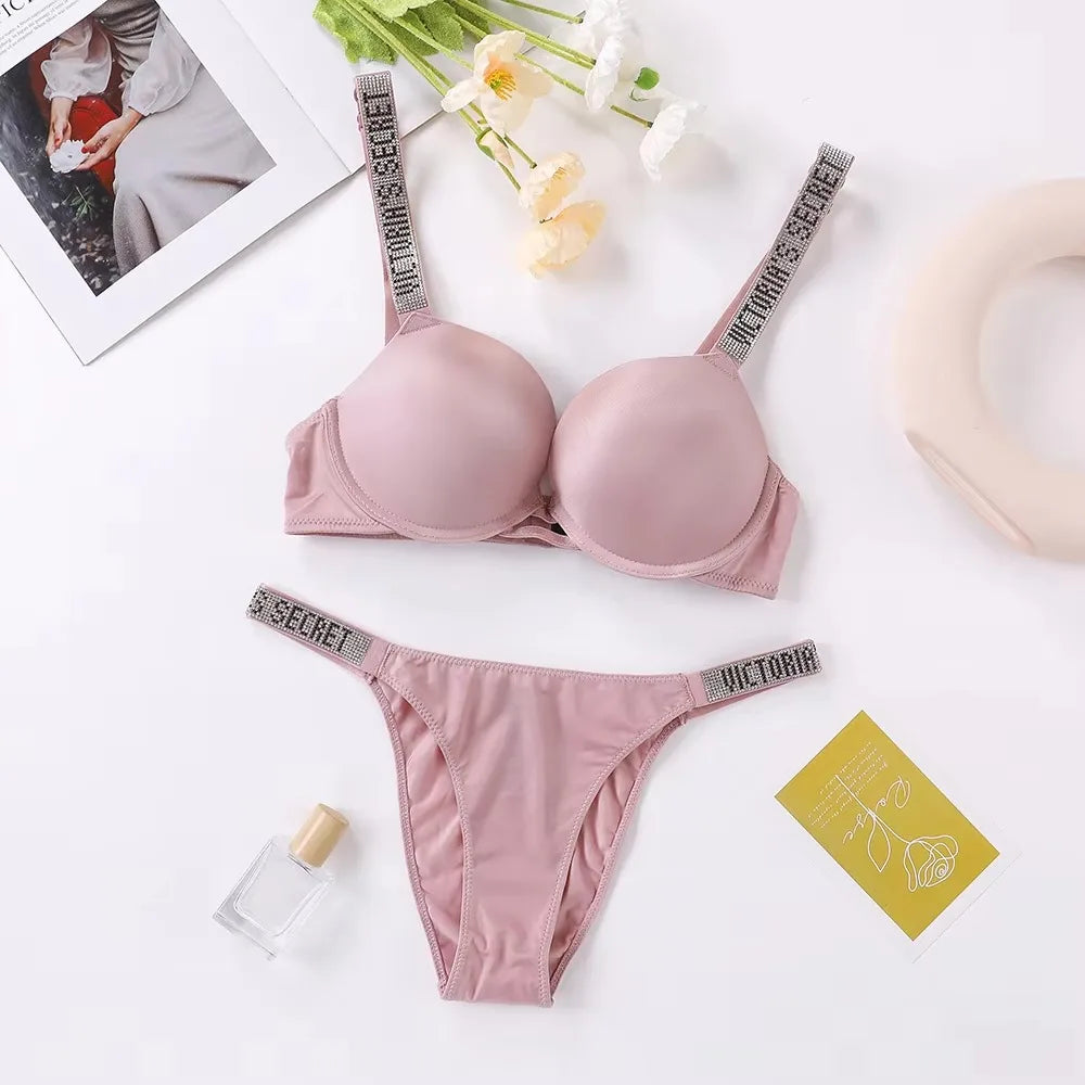 Women's Lingerie Set Sexy Breathable Soft Versatile Shapewear V Sexy Lingerie Bra and Panty Set Push Up Classic - Matrix-studios.com