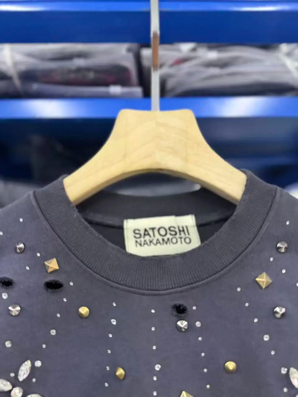 SATOSHI NAKAMOTO 26SS CRYSTAL CASTLE CREWNECK Sweatshirts Men Women High Quality Hooded - Matrix-studios.com