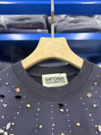 SATOSHI NAKAMOTO 26SS CRYSTAL CASTLE CREWNECK Sweatshirts Men Women High Quality Hooded - Matrix-studios.com