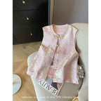 Thin Vest for Women Clothing Ethnic Style Print Vintage Clothes Streetwear Coats Women Jackets Chinese style Casual Summer - Matrix Studios