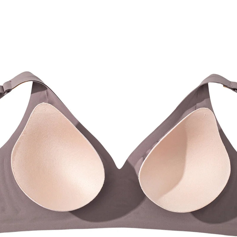 Sexy Seamless Bras For Women Wire Free Push Up Brassiere Deep V-Neck Lingerie U-Back 2-Hook Underwear Intimates S-5XL - Matrix Studios