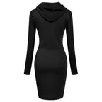 Ladies Dress Autumn Women Hooded Dresses Hoodies Women Sweatshirts Women Hoodies Dress Tops Ladies Clothing - Matrix-studios.com