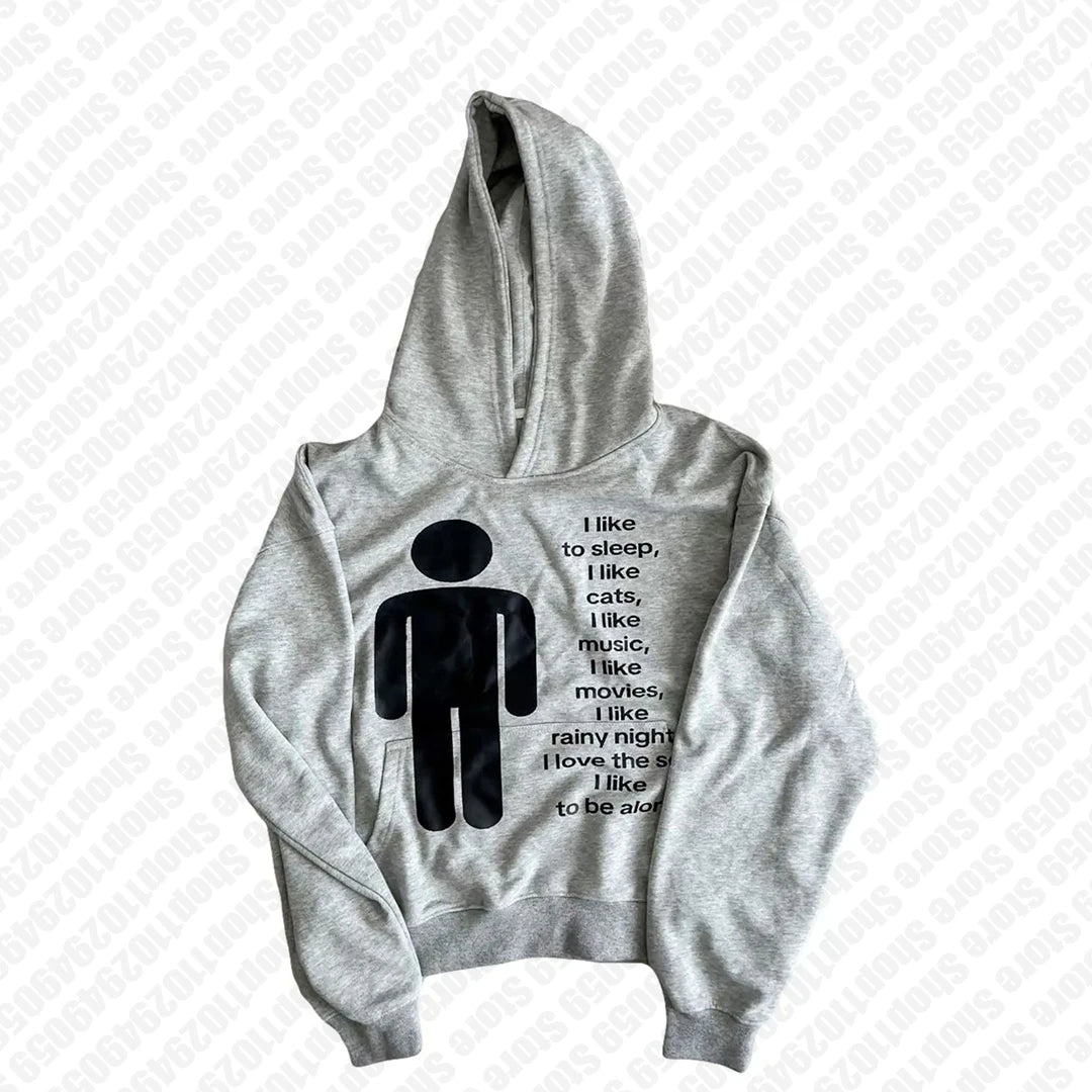Goth Harajuku Letter Print Coat Men Women Jackets Zip Hooded Sweatshirt Oversized Long-sleeved Zipper Tops Casual Hoodies Jacket - Matrix Studios