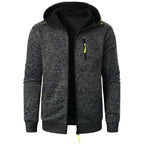 New Streetwear Men's Long Sleeve Sweatshirts for Men Zipper Hooded Oversize Winter Warm Jacket Coat Outdoor Tracksuit Men - Matrix Studios