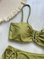 Bandeau Bikini Push Up Women Swimsuits 2026 Sexy Female Swimwear Brazilian Bikini Set Thong Biquini Swim Suits Solid Beachwear - Matrix-studios.com