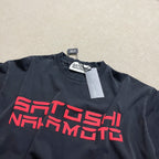 Satoshi Nakamoto Velvet foam logo printing T Shirt Men Women High Quality Tee Tops T-Shirt - Matrix-studios.com