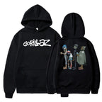 The Autumn and Winter Pullovers Long Sleeve Loose Soft Sweatshirt Streetwear Coat Gorillaz Printing Women and Men Hoode - Matrix Studios