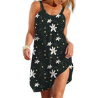 Ethnic Style Women's Slip Dress Bohemain Beach Skirt Summer Woman Casual Clothing Daily Wear Loose Dresses Lady Cool Holiday Top - Matrix-studios.com