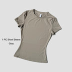 Sports Sets Fitness Hip-lifting Tight Top Short Sleeve Running Workout Gym Shorts Tracksuits For Women Breathable Sports Suits - Matrix-studios.com
