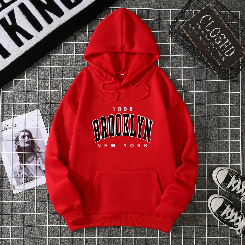 2025 Winter New Women's Hoodie High Street Unisex style Double Pockets Sweatshirts Outerwear Plus-Size Women's Clothing CYXX227 - Matrix Studios