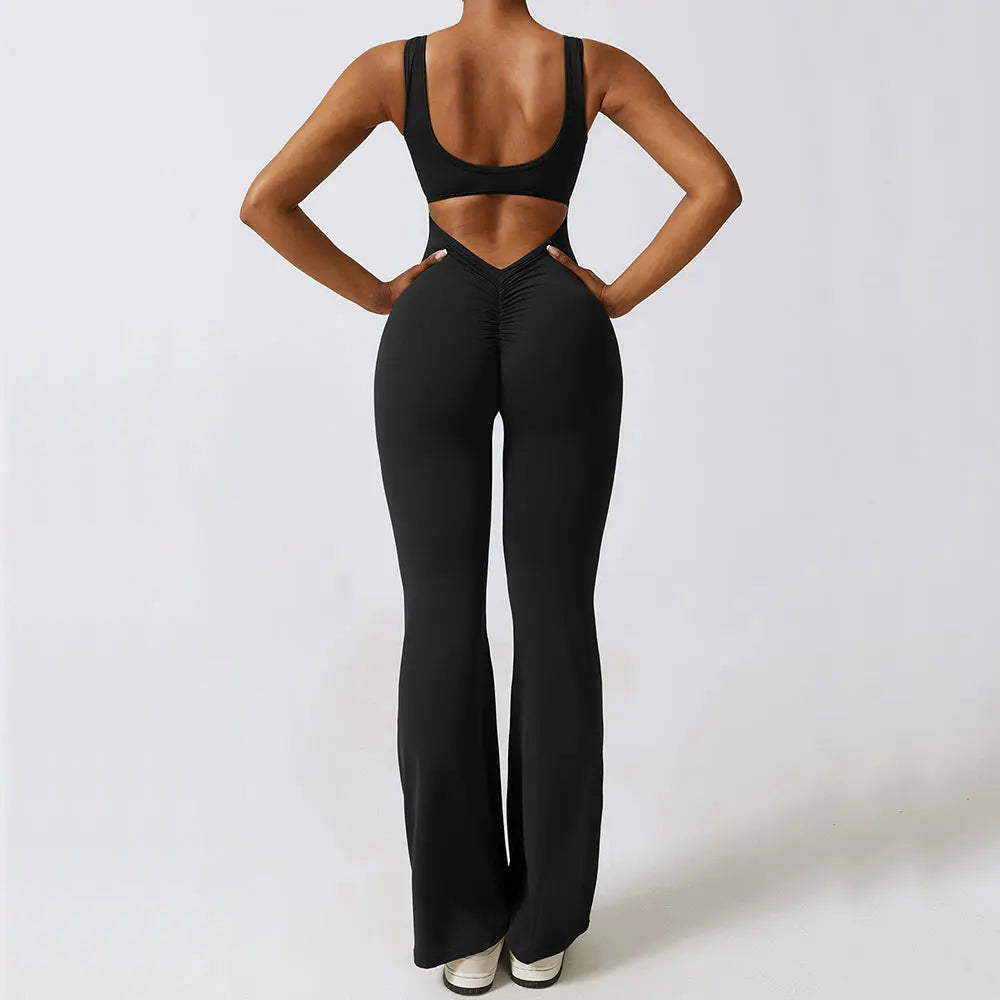 New Gym Set Women Training Yoga Suit Sportswear Women Sports Jumpsuit Fitness Rompers Stretch Female Push Up Workout Bodysuits - Matrix-studios.com