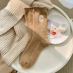 Luxury Women Wool Socks Warm Winter Thick Cashmere Casual Japanese Fashion Solid Color Comfortable Home Sock Long High Quality - Matrix Studios