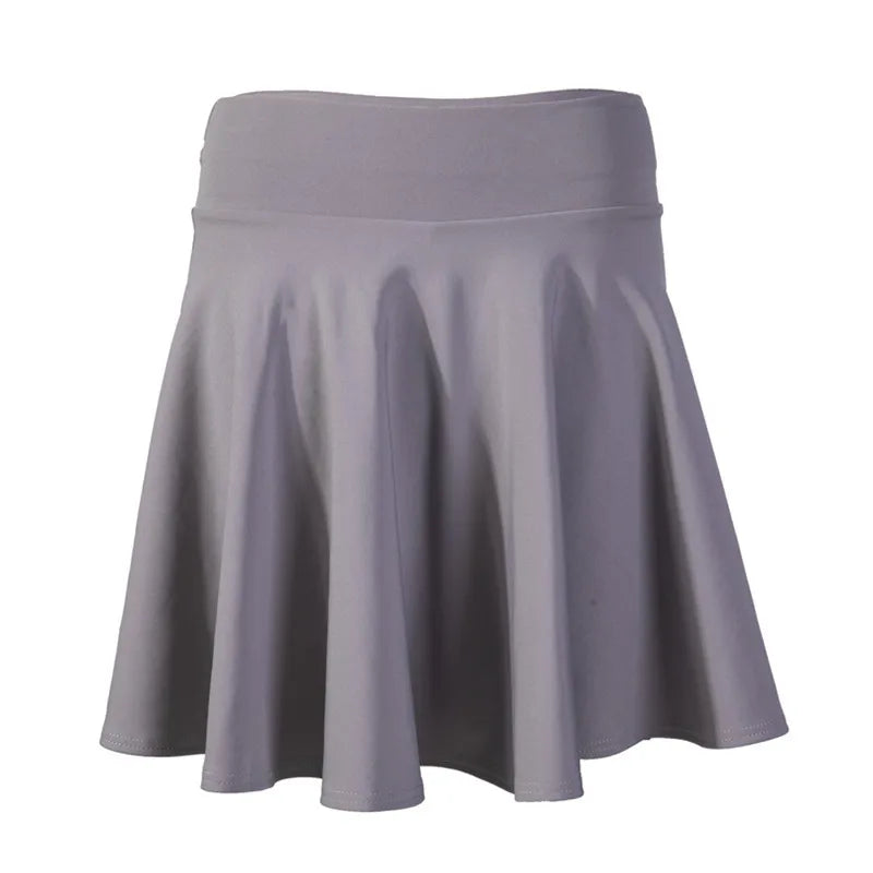 2025 Flared Skirts Women's Basic Shorts Skirt Fashion Versatile Black Casual Mini Skater Medium Pleated Fluffy Skirt Plus Size - Matrix-studios.com