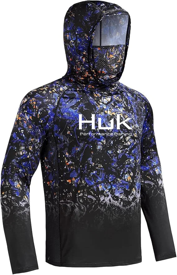 Fishing shirt Hooded sweatshirt for Fishing UV hoodie clothing Camiseta De Pesca men's clothing hooded top black white yellow - Matrix Studios