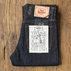Red Tornado 16oz Slim Straight Fit Jeans Rinsed Pink Selvedge Denim Straight Leg Pants - Matrix Studios
