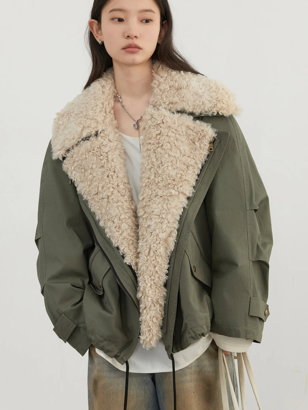 CHIC VEN Women Coats Streetwear Loose Casual New Retro Motorcycle Cotton Jacket Thick Warm Female Overcoat Autumn Winter 2026 - Matrix-studios.com