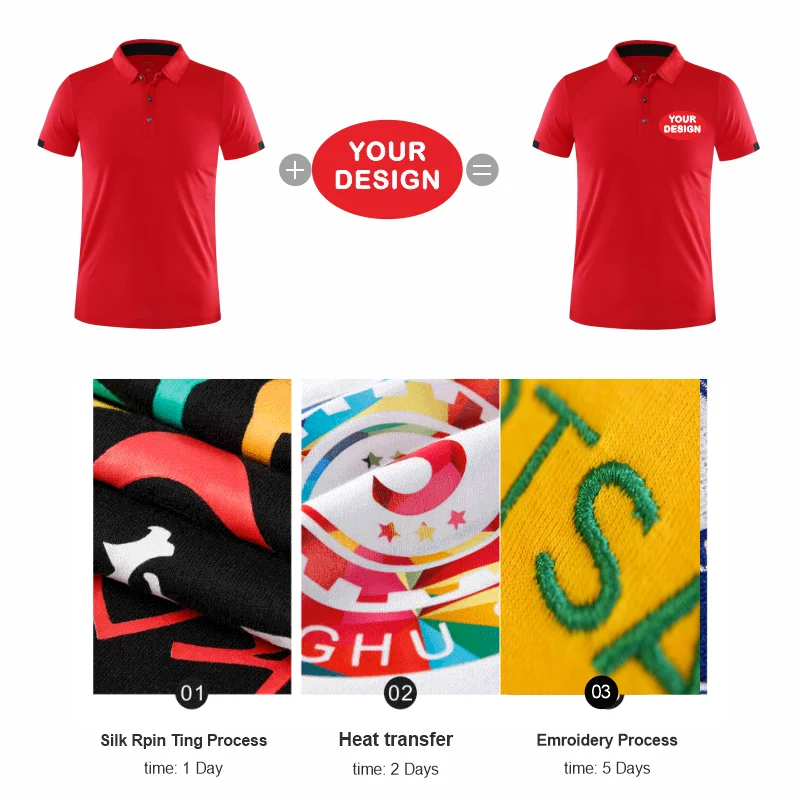 Summer Quick Drying POLO Shirt Logo Custom Printing Embroidery Golf Custom Your Logo Sports T-shirt Top - Matrix-studios.com