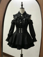 Y2k Japanese Kawaii Two-Piece Sets Long Sleeve Top + Short Skirt Sweet Women Casual Cute Print Bow Patchwork 2025 New Arrival - Matrix-studios.com