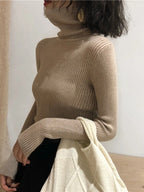 Turtleneck Sweater Womens 2026 Autumn Winter Tops Korean Slim Women Pullover Jumper Knitted Sweater Pull Femme Hiver Truien - Matrix Studios