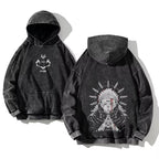 Japanese Anime Jujutsu Kaisen Print Hooded Pullover Men Hip Hop Sweatshirt Vintage Hoodie Harajuku Cotton Sweatshirts - Matrix Studios