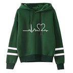 Womens Tracksuit Casual Stripe Versatile Sweatshirt Black Sweatpants Loose Print High Quality Outfits Single Piece Hoodies Pants - Matrix-studios.com