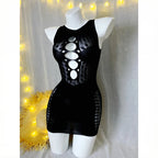 1PC Women Sexy Fishnet Cover Up Without Bikini Hollow Out See Through Bodycon Dress Beachwear Summer Women's Swimsuit - Matrix Studios