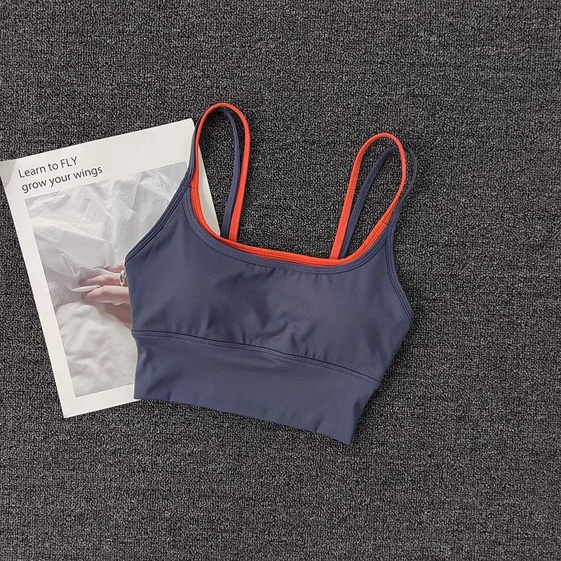 Women Breathable Sports Bra Shockproof Fitness Tops Push Up Gym Crop Top Brassiere Sport Bras Gym Workout Top Seamless Yoga Bra - Matrix Studios