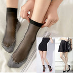 10Pairs Women Sock Soft Breathable High Quality Ultra-Thin Ankle Sock Comfortable Lightweight Transparent Fashionable Casual Sox - Matrix Studios