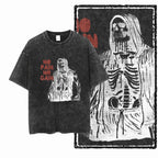 YG BODY BUILDING Printed Cotton Acid Washed Graphic Unisex T Shirt Cool CROSSFIT Streetwear Men Tshirts Big Size Tee for Men - Matrix Studios