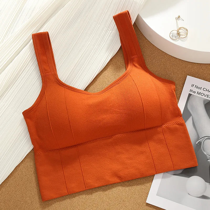 Breathable Sports Bra Anti-Sweat Fitness Top Women Seamless Yoga Bra Shockproof Crop Top Push Up Sport Bra Gym Workout Top - Matrix Studios
