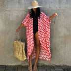 Beach Cover Ups for Swimwear Women Black Tie Dye Kimono Swimsuit Cape Summer Dress 2022 Beachwear Outfits Sales - Matrix Studios