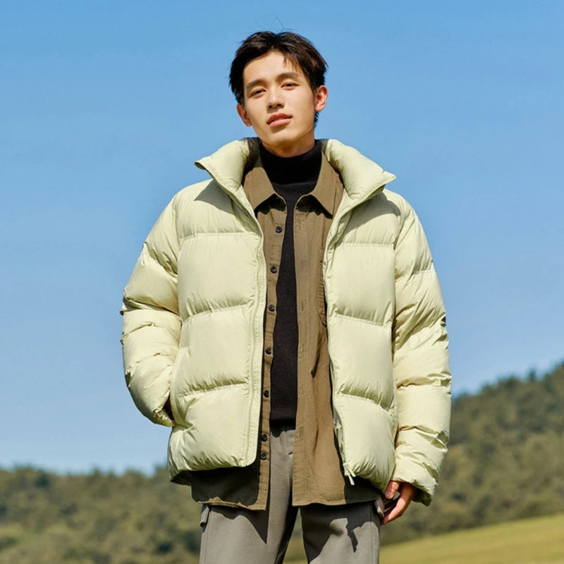 Semir Down Jacket Men Women 2026 Winter New Light Short Coat Three-Proof Thermal Puffer Coat Couple Top Trendy Down Jacket - Matrix Studios