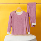 The New Cashmere Silk Thermal Underwear Set of Women's Non-marking Home Wear Wear Grinding Hair Fever Autumn Clothes and Pants - Matrix-studios.com