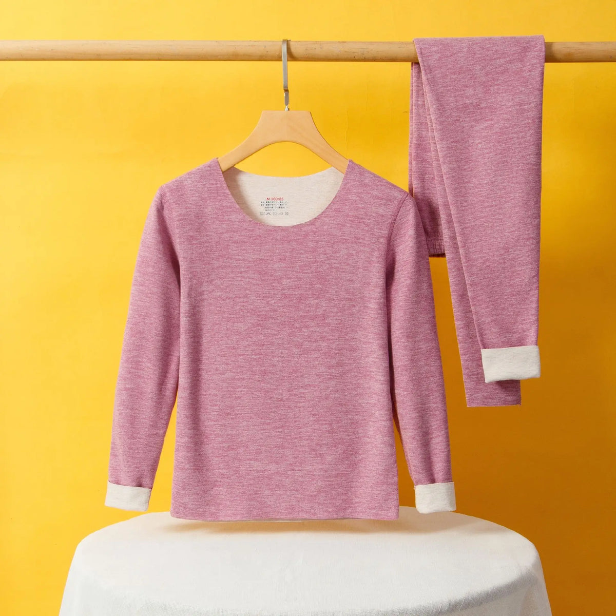 The New Cashmere Silk Thermal Underwear Set of Women's Non-marking Home Wear Wear Grinding Hair Fever Autumn Clothes and Pants - Matrix-studios.com