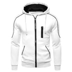 Men's Long Sleeve Zip Up Hoodie Casual Athletic Sweatshirt Hooded Jacket with Pockets Spring Fall Warm Fleece Lined Coat Outwear - Matrix Studios