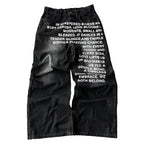 American Retro Patterned Alphabet Men Jeans Personalized Street Clothing Y2K Goth Men and Women Fashion Casual Pants - Matrix Studios