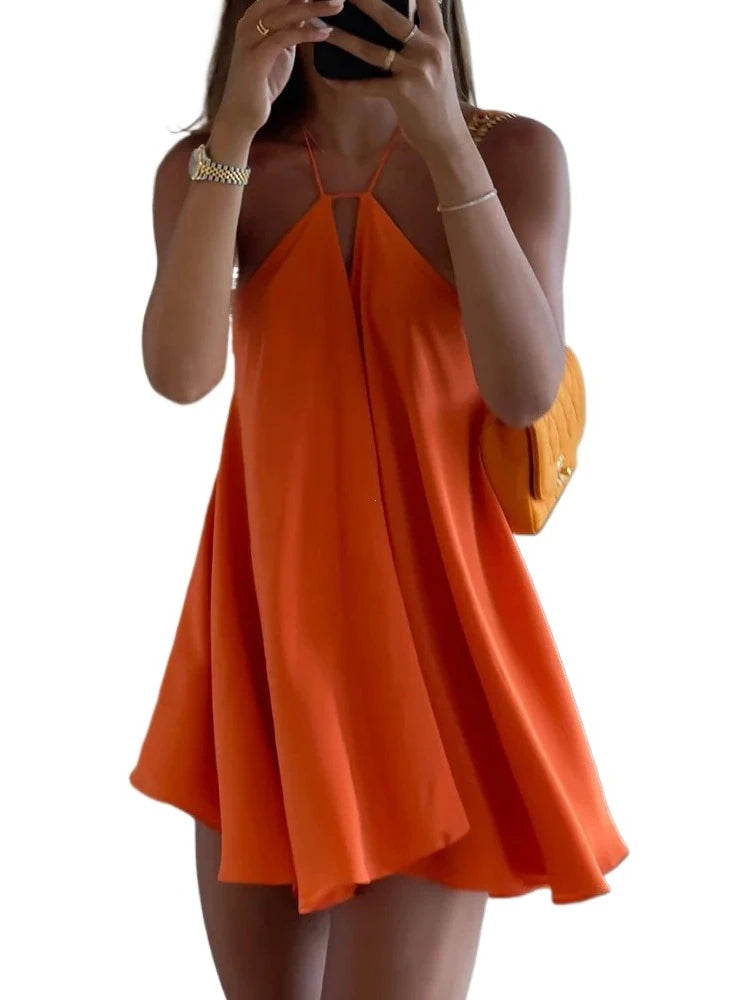 Sexy Party Off Shoulder Dresses 2025 Women's Elegant Sleeveless Hollow Out Beach Dress Backless High Street Lady Summer Vestidos - Matrix-studios.com