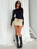 Women Casual Long Sleeve T-Shirts Spring Autumn Solid Slim Fit Pullovers Tees Shirts Female Streetwear Base Tees Tops  Casual - Matrix-studios.com