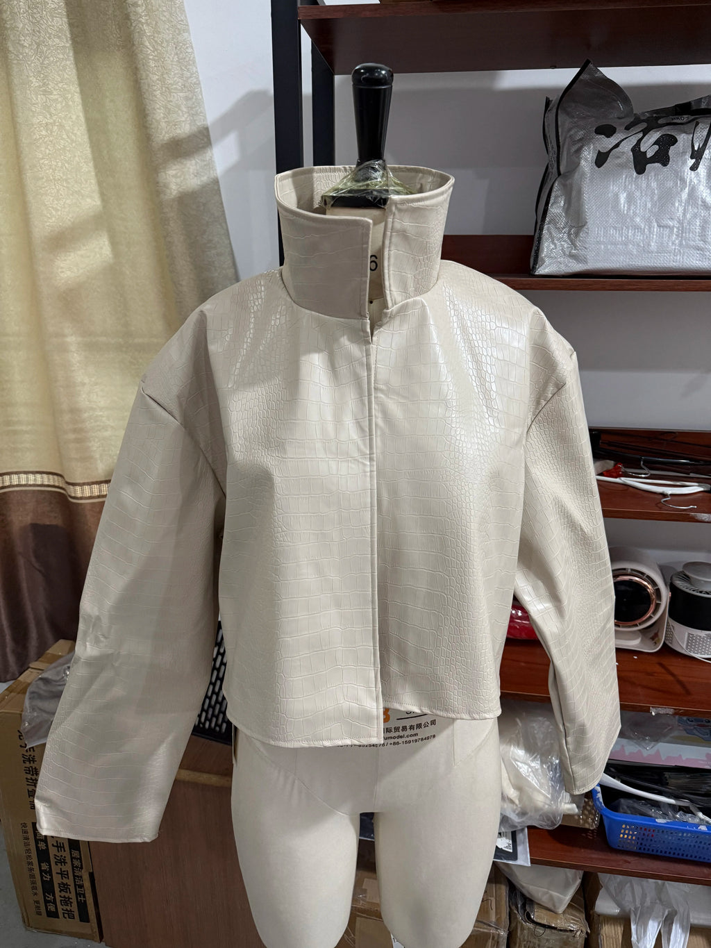 Women's Casual Solid Loose Pu Jackets Stand Collar Loose Fashion Outerwears Autumn Winter Laies Street Chic Short Coat 2026 New - Matrix Studios