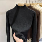 Autumn Winter Chic Bottom Sweaters Women Fashion Turtleneck Pullover Slim Long Sleeve Knitted Jumpers Soft Warm Pull Femme Top - Matrix Studios