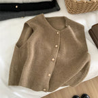 Autumn new women cardigan Korean elegant knitted sleeveless female casual sweater tanks fashion new slim ladies casual tops - Matrix Studios